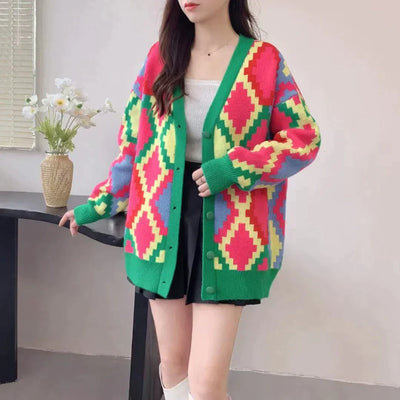Charlotte | Bunte Strickjacke