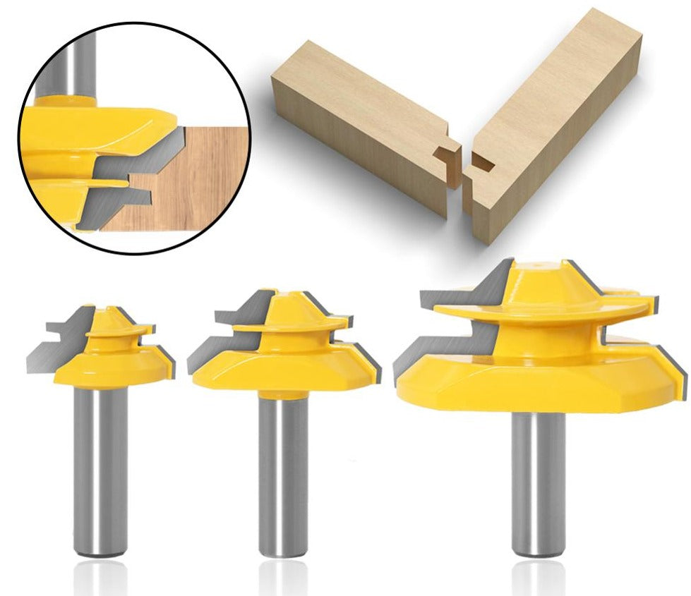Holzfräser 45° | Präzise Holzverbindungen | Saubere Schnitte & Hohe Stabilität | Für Möbel & DIY