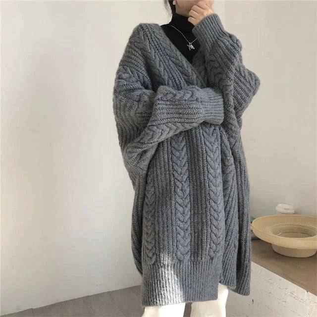 Leonie | Kuschelig Bequeme Strickjacke