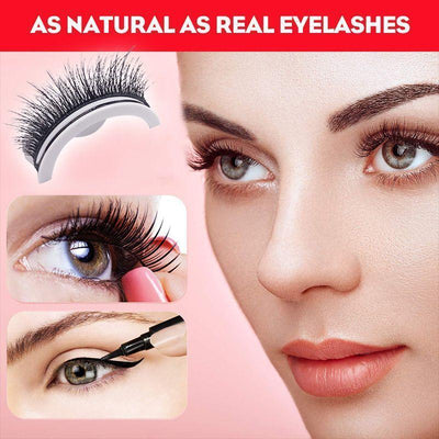 WimpernGlam™ Wiederverwendbare selbstklebende Wimpern