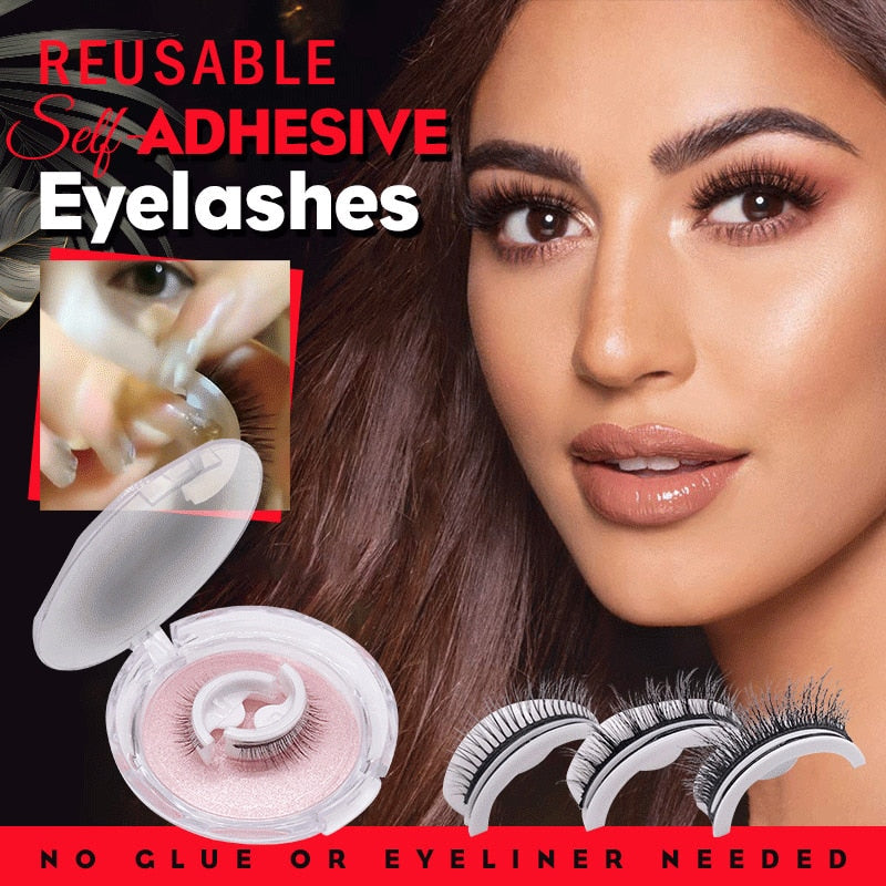WimpernGlam™ Wiederverwendbare selbstklebende Wimpern