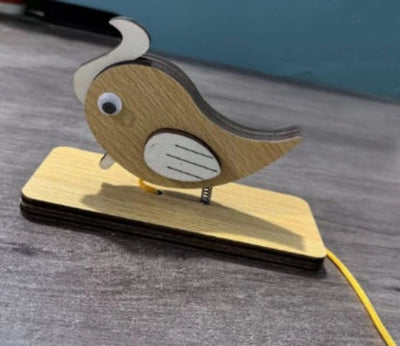 Specht Türklingel | Handgefertigtes Holzdesign | Nostalgisch & Kinderfreundlich