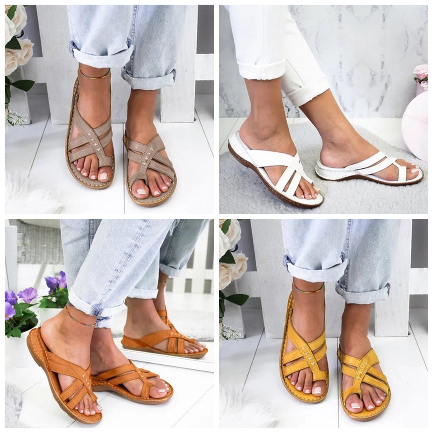 "Elena" Elegante Orthopädische Sandalen