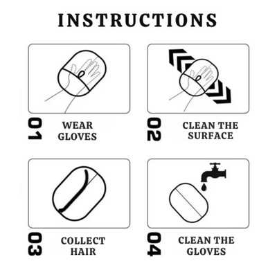 Tierhaar-Reinigungshandschuh | Wiederverwendbar & Chemiefrei | Mühelose Haarentfernung