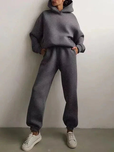 Tracey - Farbenes set aus Kapuzenpullover und Jogginghose für Damen