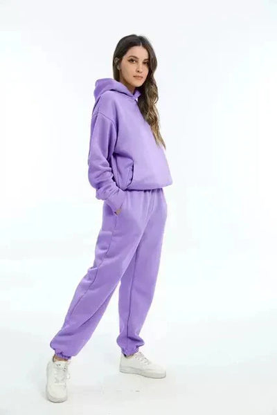 Tracey - Farbenes set aus Kapuzenpullover und Jogginghose für Damen