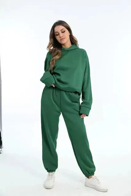 Tracey - Farbenes set aus Kapuzenpullover und Jogginghose für Damen