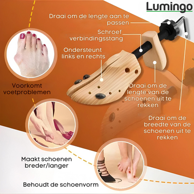 SchuhExpander™ Hölzerne Schuhspanner