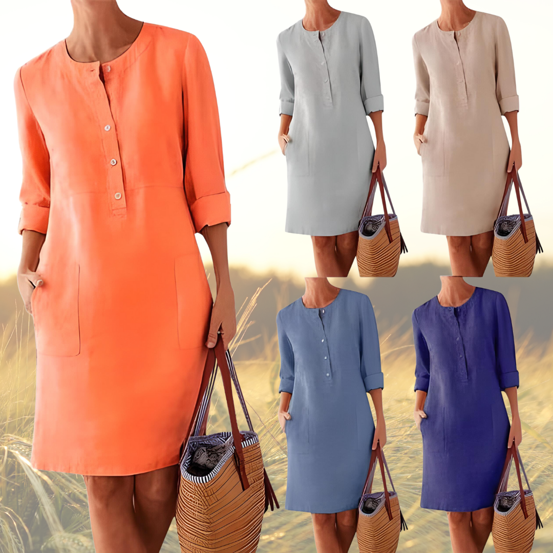 Tina - Stilvolles Damen Freizeit Kleid