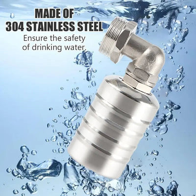 Mini Schwimmerventil Edelstahl | Automatische Wasserregulierung | Für Regentonnen & Wassertanks