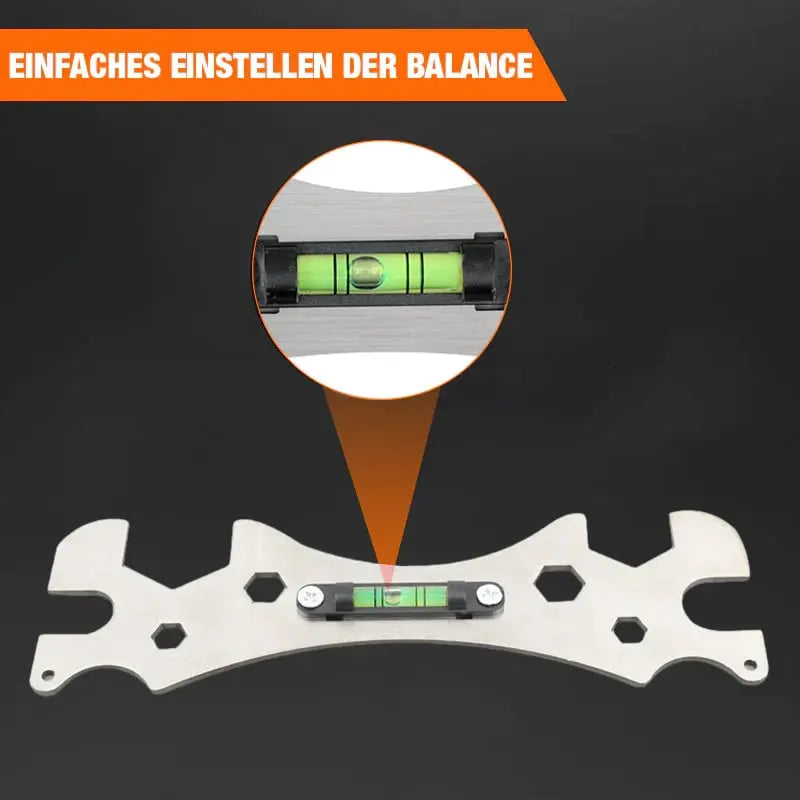 Multifunktionaler Winkelschlüssel | Edelstahl | Für Wasserhahnmuttern & enge Räume | Anti-Rutsch Design