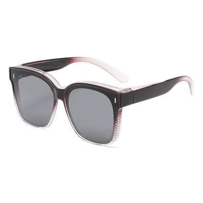 1+1 Gratis | Überzieh-Sonnenbrille | Polarisierte Gläser | Passt über Brillen | Schlankes Design & UV-Schutz