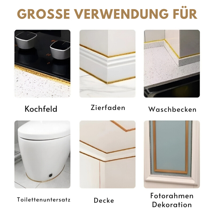 SauberesSiegel™ Schimmelresistenter und selbstklebender Streifen