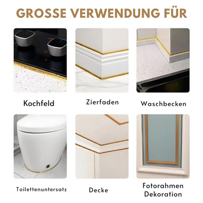 SauberesSiegel™ Schimmelresistenter und selbstklebender Streifen