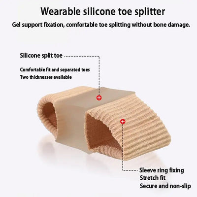 Premium Zehentrenner | Elastische Separatoren für Ballenzehen & Fehlstellungen | Nylon & SEBS