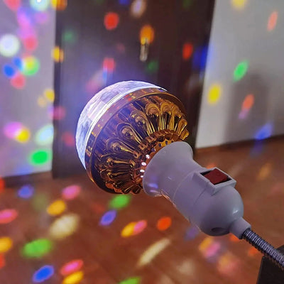 RGB LED Glühbirne | Rotierend | Disco & Party Lampe | E27 Fassung | Strobe-Effekt