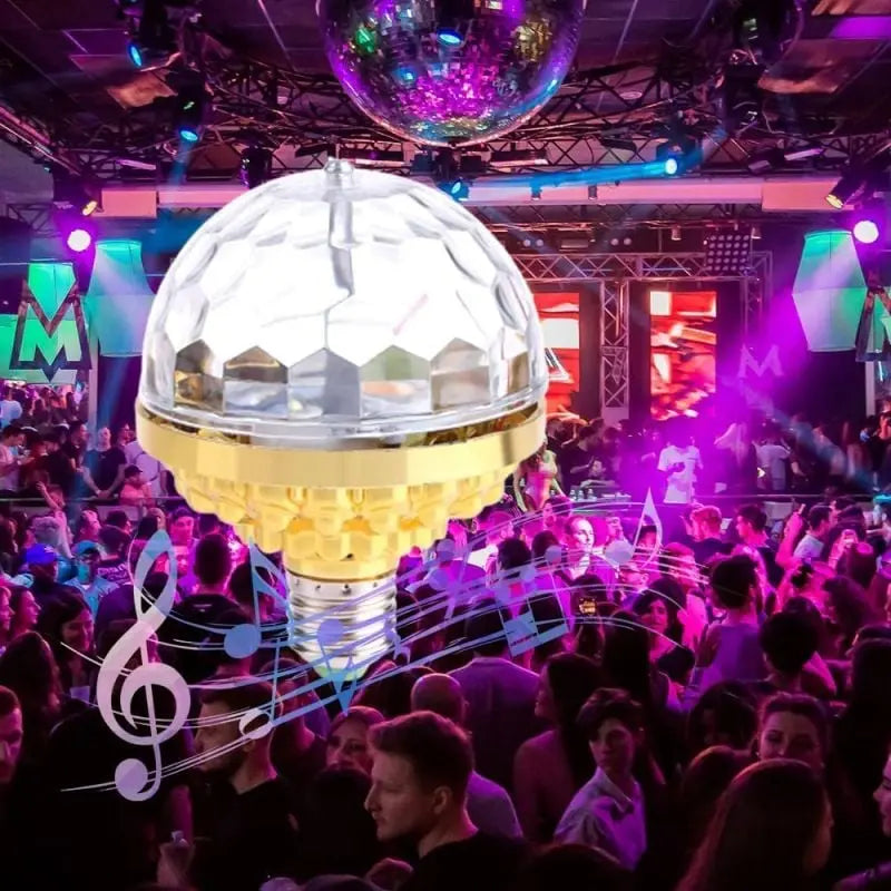 RGB LED Glühbirne | Rotierend | Disco & Party Lampe | E27 Fassung | Strobe-Effekt