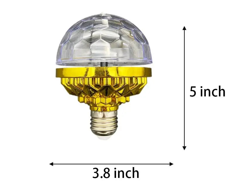 RGB LED Glühbirne | Rotierend | Disco & Party Lampe | E27 Fassung | Strobe-Effekt