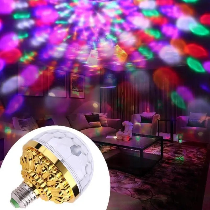 RGB LED Glühbirne | Rotierend | Disco & Party Lampe | E27 Fassung | Strobe-Effekt