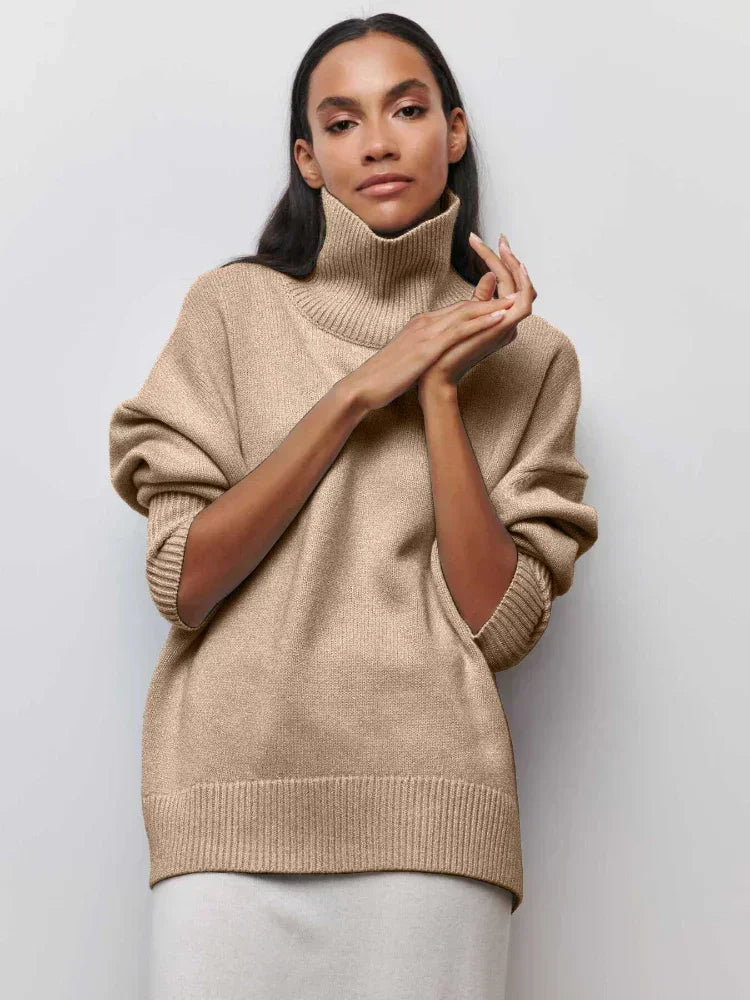 Theresia™ Klassischer Komfort Raffinierte Rollkragenbluse