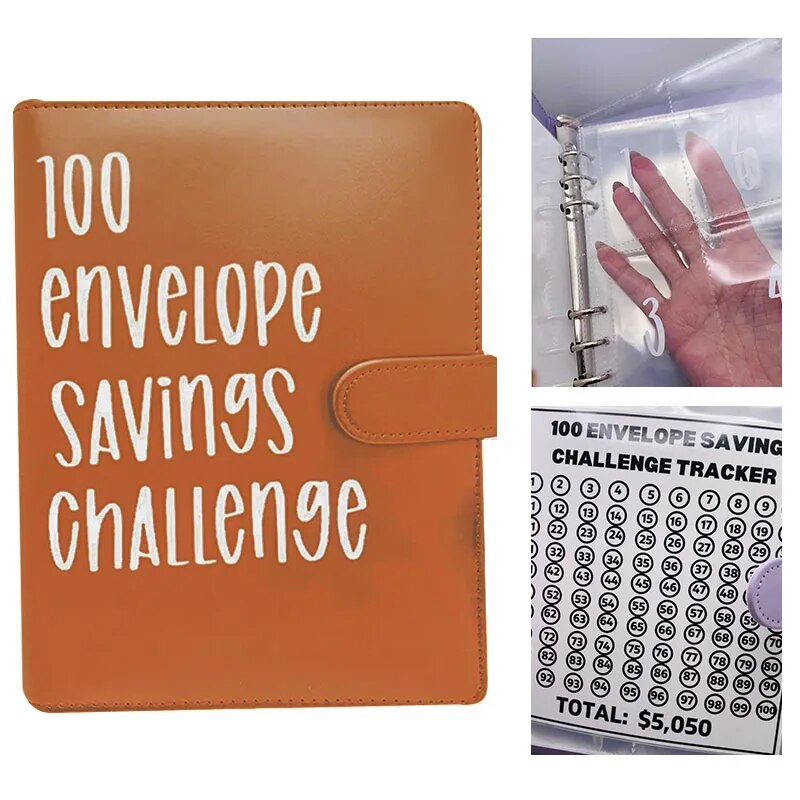 KlugSpeichern™ 100-Umschlag-Spar-Challenge-Ordner
