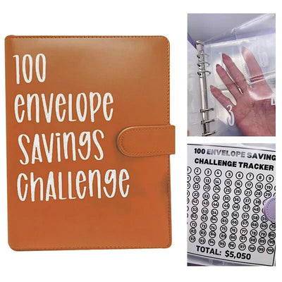KlugSpeichern™ 100-Umschlag-Spar-Challenge-Ordner