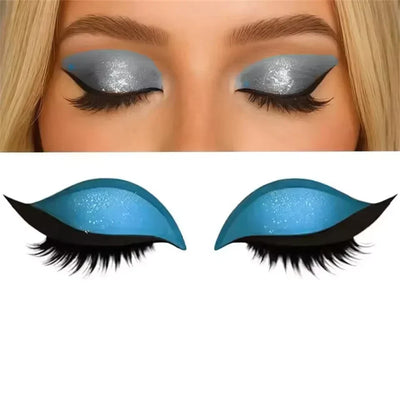 Augen-Make-up Sticker | Sofortiger Glam-Look in Sekunden | Wiederverwendbar, wasserfest & anpassbar an jede Augenform
