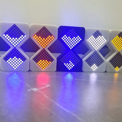 SchimmerndesGlas™ Stundenglas-LED-Anzeige
