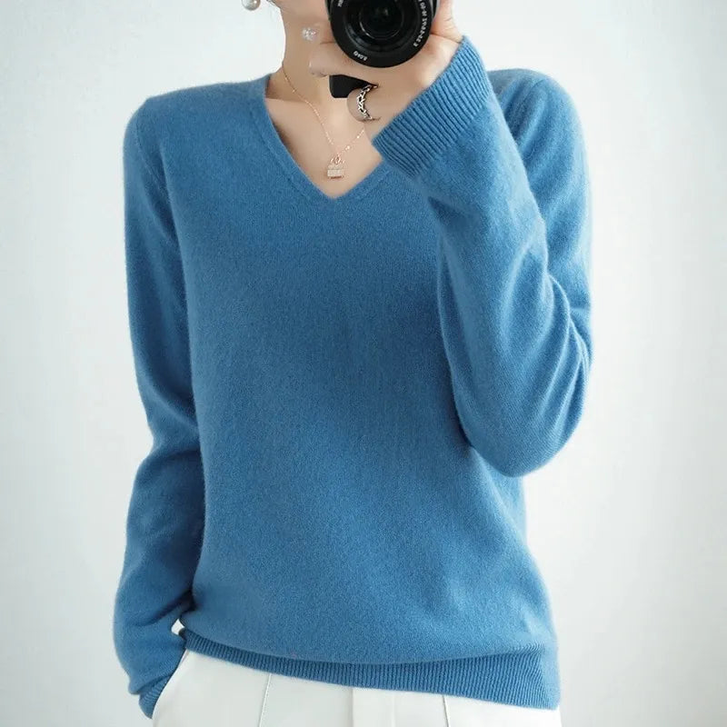 Simone | Pullover mit V-Ausschnitt