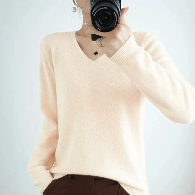 Simone | Pullover mit V-Ausschnitt