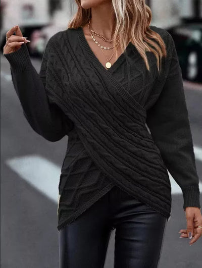 Monika | Modischer Pullover mit V-Ausschnitt