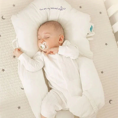 U-förmiges Babykissen | Ergonomische Kopfstütze | Atmungsaktive Baumwolle | Verstellbares Design