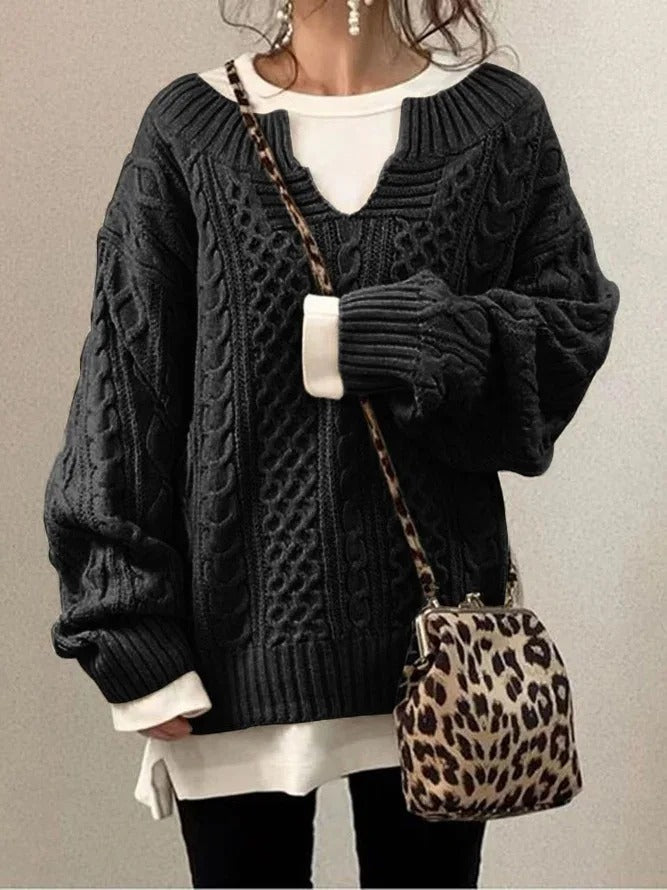 Gracia | Weicher Langarm-Pullover mit femininer Passform