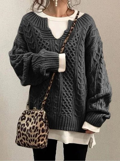 Gracia | Weicher Langarm-Pullover mit femininer Passform