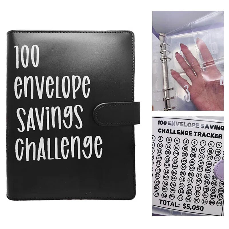 KlugSpeichern™ 100-Umschlag-Spar-Challenge-Ordner