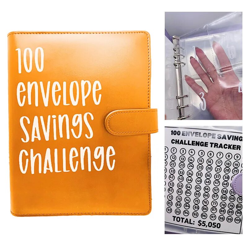 KlugSpeichern™ 100-Umschlag-Spar-Challenge-Ordner