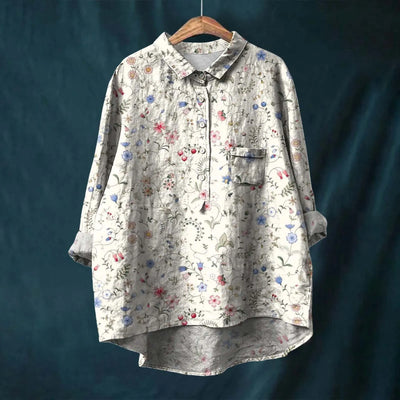 Liesa - Elegante Damenbluse mit Blumenmuster