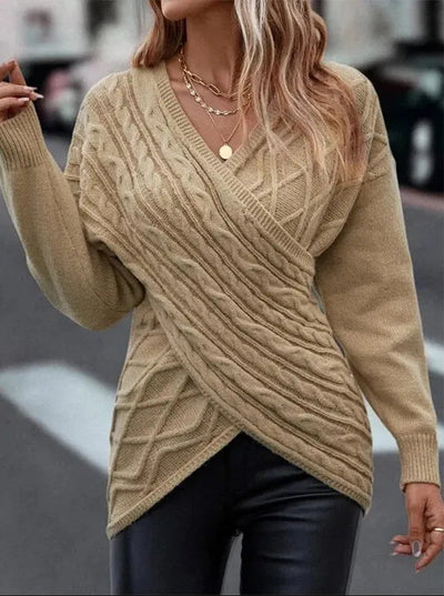 Monika | Modischer Pullover mit V-Ausschnitt