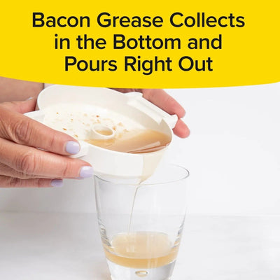 Mikrowellen Speck Kochgerät | Fettfreier Speckgarer | BPA-frei | Spülmaschinenfest & Spritzschutz