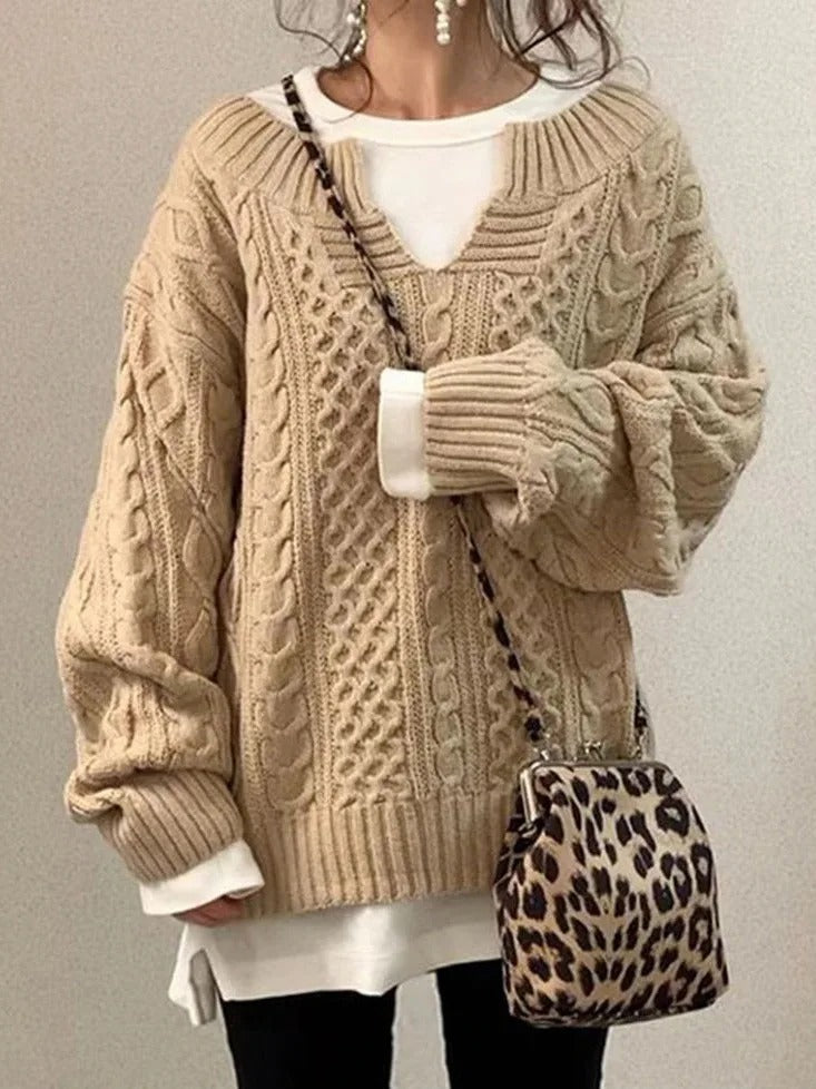 Gracia | Weicher Langarm-Pullover mit femininer Passform