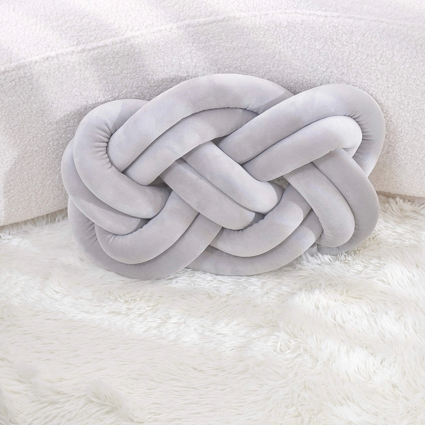 Dekokissen mit Knotenmuster | Geometrisches Design | Waschbar & Weich