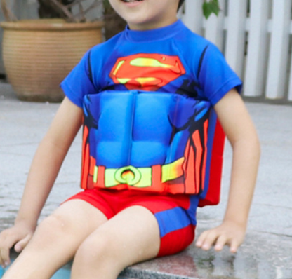 Kinder Schwimmhilfe | Verstellbarer Auftrieb | UPF 50+ Sonnenschutz | Sicher & Bequem