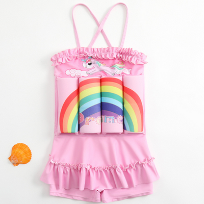 Kinder Schwimmhilfe | Verstellbarer Auftrieb | UPF 50+ Sonnenschutz | Sicher & Bequem