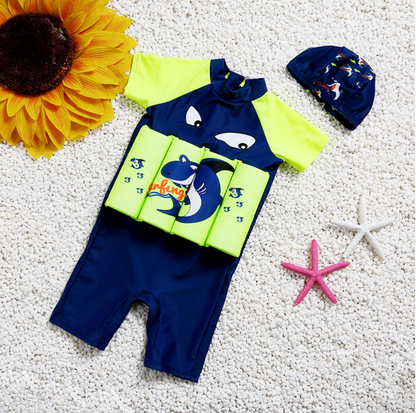 Kinder Schwimmhilfe | Verstellbarer Auftrieb | UPF 50+ Sonnenschutz | Sicher & Bequem