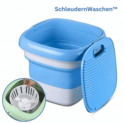 SchleudernWaschen™ Überall mühelos Wäsche waschen