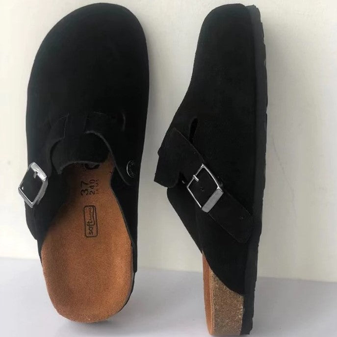 Heidi-Mode - Premium Leder Boston-Sandalen