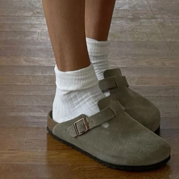 Heidi-Mode - Premium Leder Boston-Sandalen