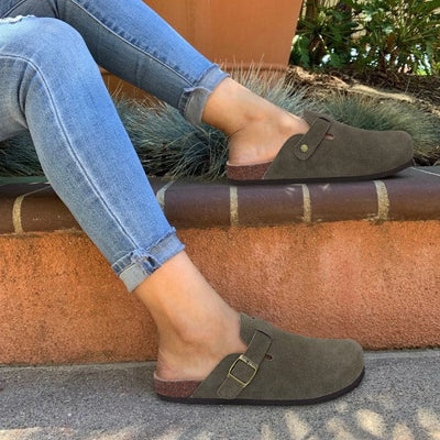 Heidi-Mode - Premium Leder Boston-Sandalen