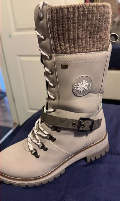 Luzie™ Wintertaugliche wasserdichte Knie-Schneestiefel