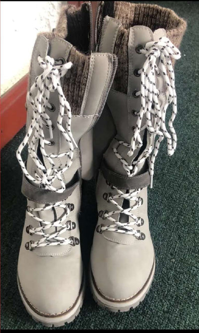 Luzie™ Wintertaugliche wasserdichte Knie-Schneestiefel